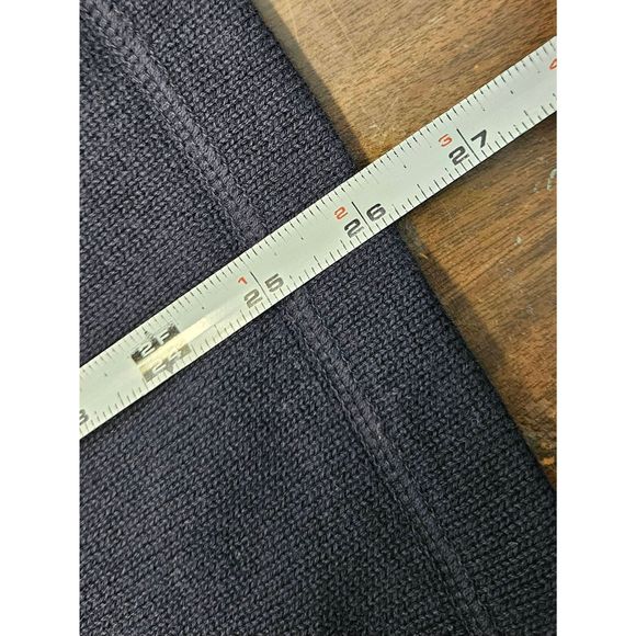 Eddie Bauer Navy Blue Cotton Sweater Size Large - Picture 8 of 8